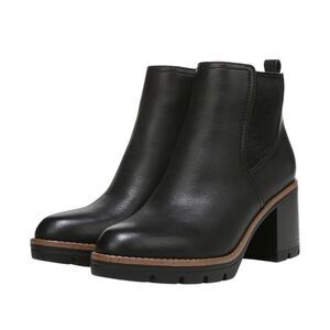 🆕Naturalizer Black Madalynn Gore Block Heel Ankle Boots
